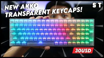 NEW Akko Transparent Keycaps! ASA Profile Clear PC Keycap Review | Samuel Tan