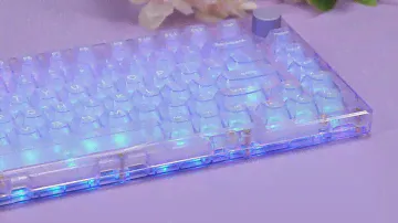 MonsGeek ICE75 Fully Transparent Mechanical Keyboard