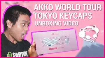 Akko World Tour-Tokyo Keycaps Unboxing