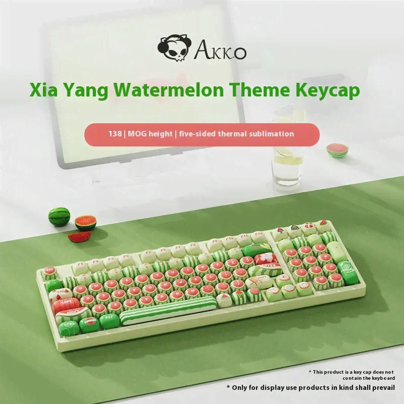AKKO Keycap MOG высота арбуз тема паровой булочка Keycap для механической клавиатуры милый Keycap PC Аксессуары для геймеров Девушки Подарки-1