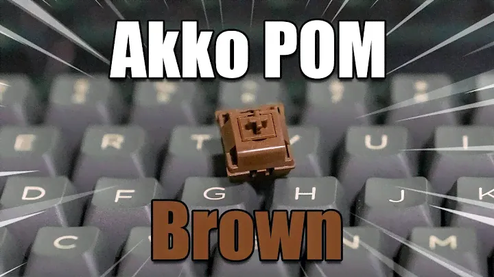 TACTILE Novelkey Creams?! | Akko POM Brown Switch Review