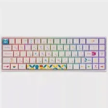 Клавиатура Akko Doraemon Rainbow 3068B CS Jelly Pink Switch (белый) цена, купить в Москве, отзывы, характеристики, обзор