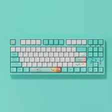 Механическая игровая клавиатура Akko 3087 V2 Monet's Pond Проводная TKL 87Key с OEM-профилем PBT Сублимационный Колпачок для клавиш N-key Rollover