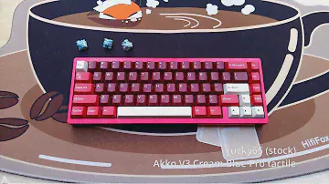 Akko V3 Cream Blue Pro | Lucky65 (Sugar 65 v2) | sound test