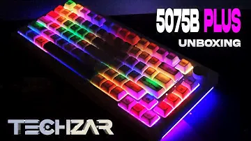 Akko 5075B Plus (Unboxing ASMR) - Akko CS Crystal Switch Sound Test (RGB Mechanical Gaming Keyboard)