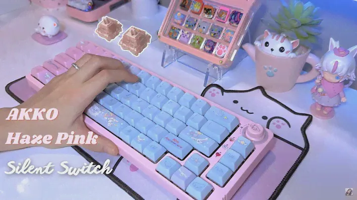 Akko Haze Pink - budget silent switches || Unboxing & Sound test