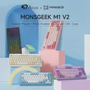 Клавиатура Akko Monsgeek M1W V2, 75% RGB, многорежимная механическая клавиатура с горячей заменой, алюминиевая, с ЧПУ, металлическая, с южносторонней прокладкой (art.: 3920c54bc3a15)