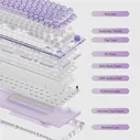 Механическая клавиатура Akko MonsGeek ICE 75, трехрежимная RGB подсветка, акриловая стандартная клавиатура с полностью прозрачными колпачками для ПК (art.: 3920c5d63e7b8)
