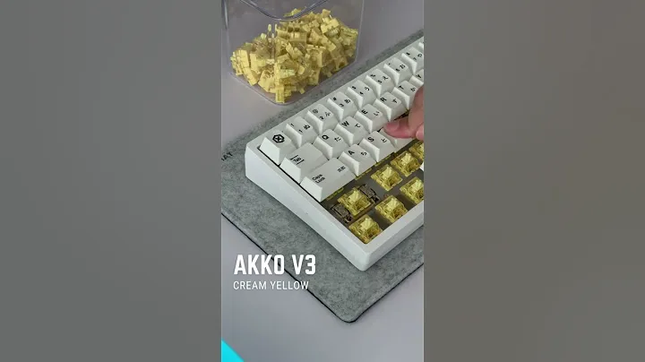 Akko V3 Cream Yellow | smooth and creamy linear switch