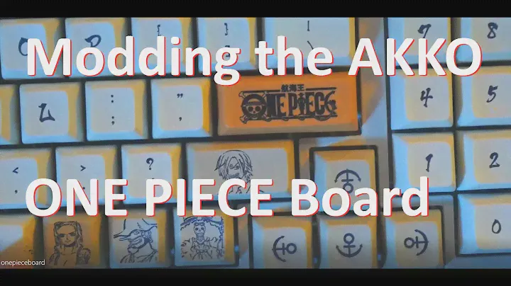 Modding the BEAUTIFUL Akko One Piece Board - Jelly Blue Tactiles